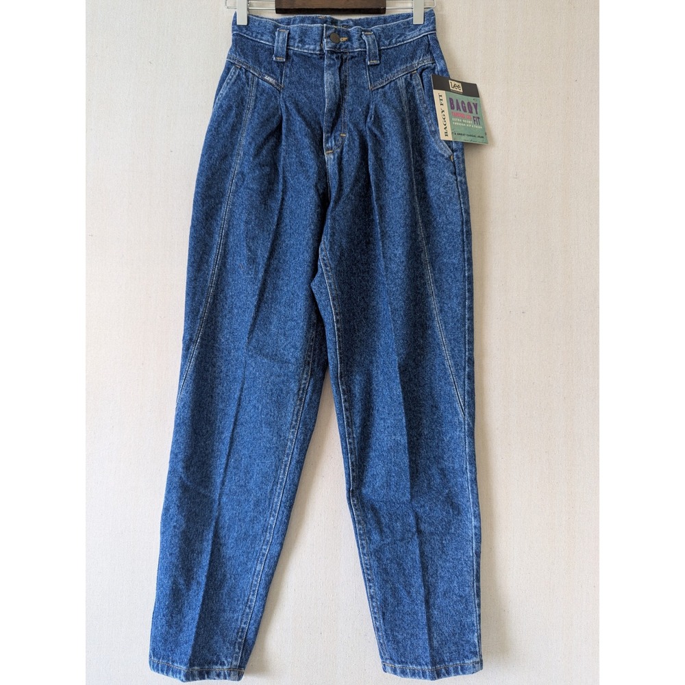 Vintage 1980s/90s Lee Baggy Fit Jeans NWT Deadstock High Rise Tapered 10P USA